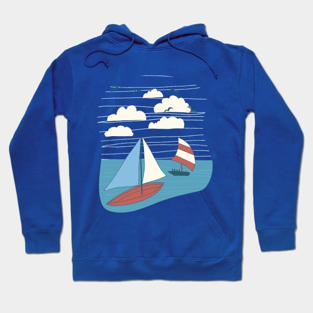 Sail Away! Hoodie by SWON Design